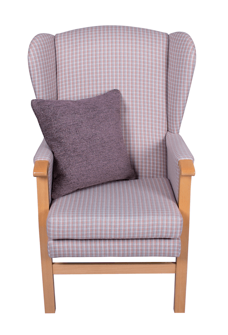 Barrowford chairs for the elderly day chair with throw cushion